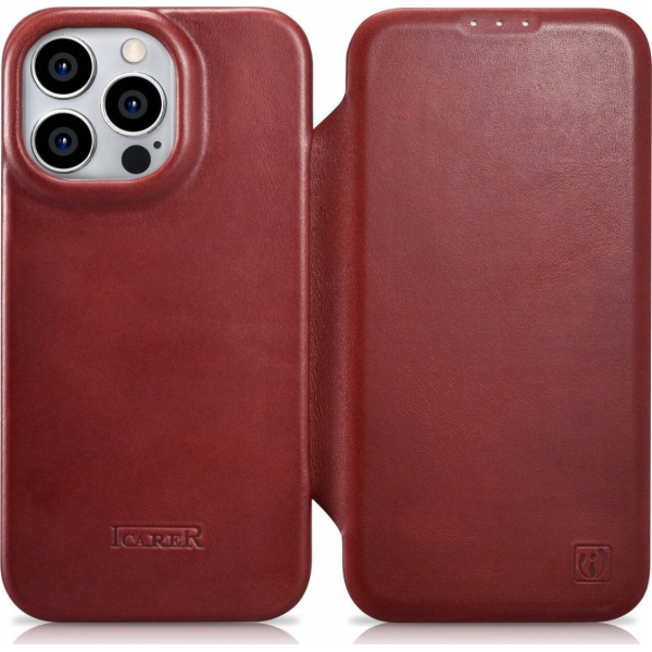 iCarer iCarer CE Oil Wax Premium Leather Folio Case iPhon...