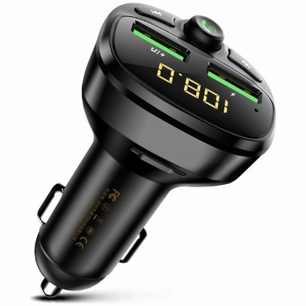 WEKOME FM vysílač Bluetooth / MicroSD / 2x USB-A + nabíje...