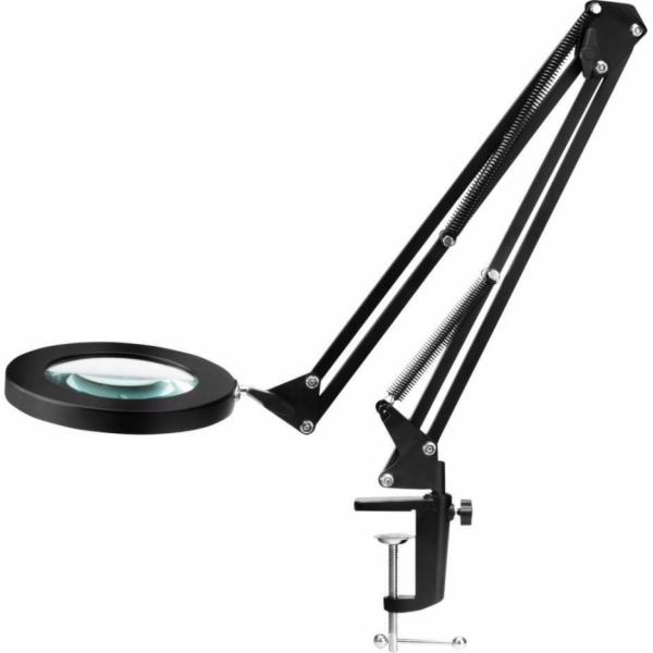 Activeshop STOLNÍ ZVĚTŠOVACÍ LAMPA LED GLOW 308, ČERNÁ
