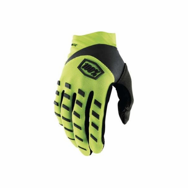 100% Rukavice 100% AIRMATIC Rukavice fluo žlutá černá vel...