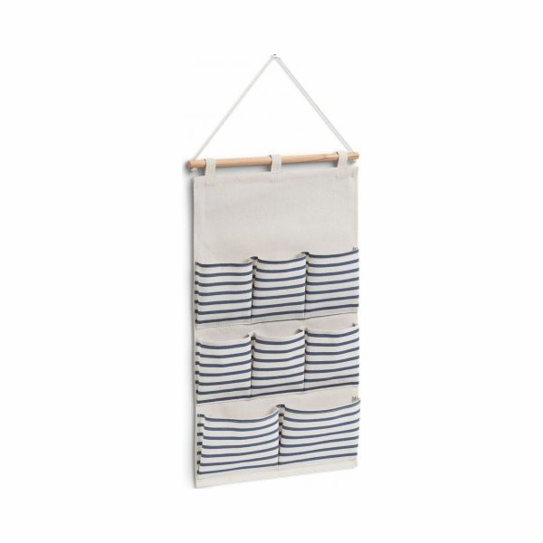 Zeller Závěsná skříňka Stripes, 8 přihrádek, bavlna/polye...