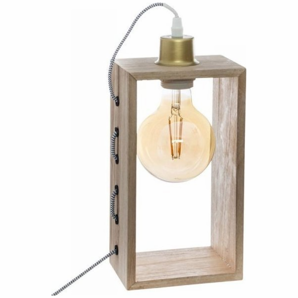 Atmosphera Stolní lampa Stolní lampa Atmosphera dřevo hně...