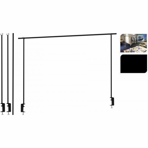 Mondex Kovový rám stolního osvětlení černý 135-250 cm