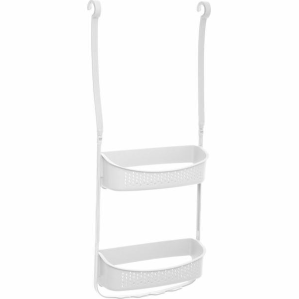 5five Sprchový košík do koupelny, bílý, flexibilní