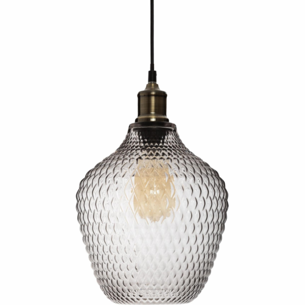 Atmosphera Závěsná lampa závěsná lampa Omaha, kouřové sklo