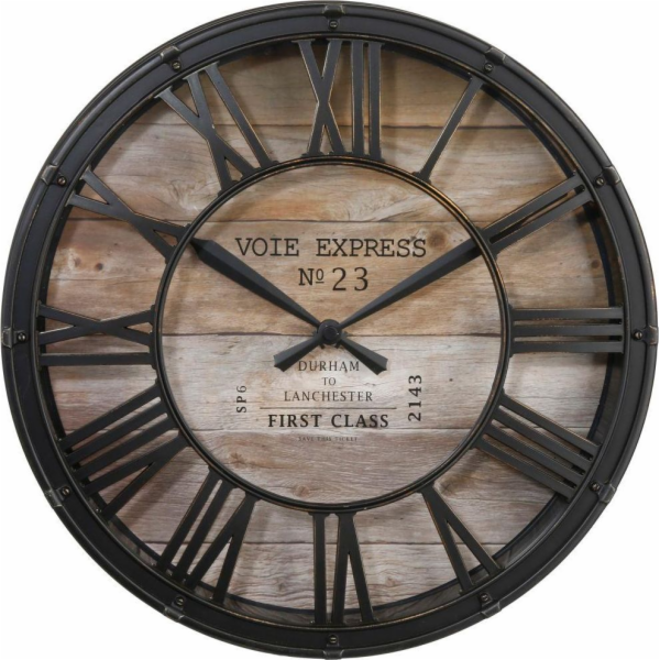Atmosphera Nástěnné hodiny Brown Vintage 39 cm