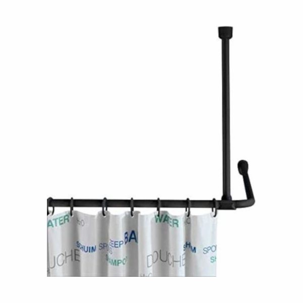 Wenko stropní sprchová tyč 57 cm hliníková černá