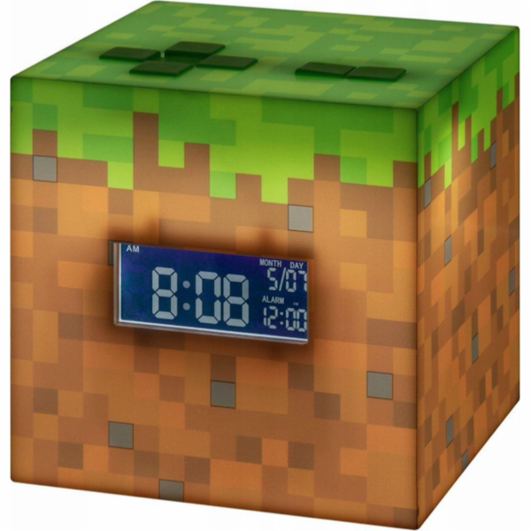 Minecraft BUDÍK SVÍTĚCÍ HODINY MINECRAFT ORIGINÁL