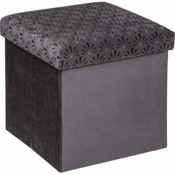 Atmosphera Puf Liam Velvet šedý 38x38 cm