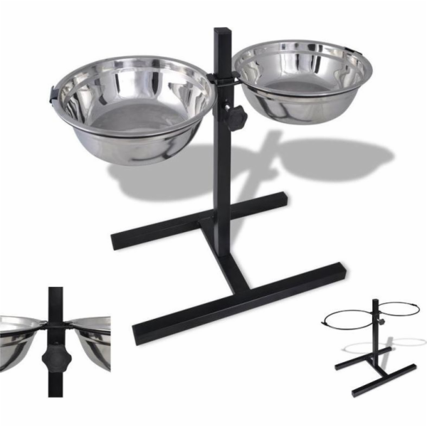 Pets Collection Miska pro psy na nastavitelném stojanu 2x...