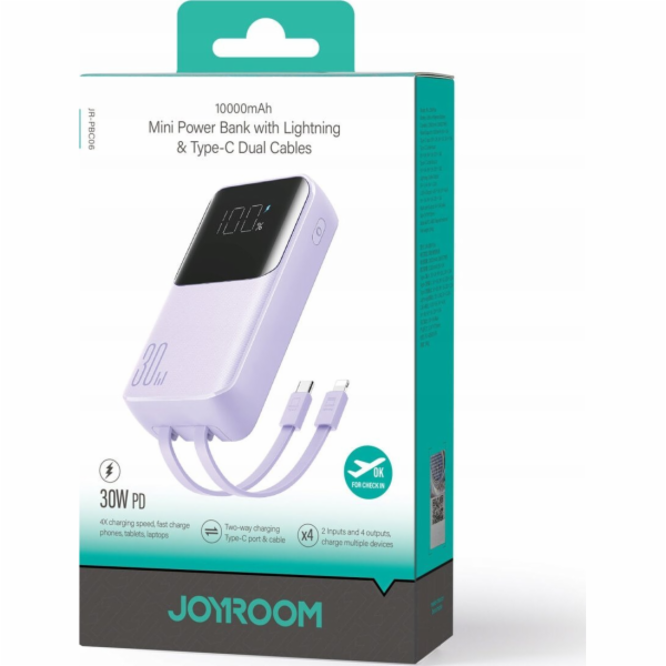 Joyroom Powerbanka Joyroom JR-PBC06 s vestavěnými kabely ...