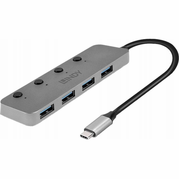 Lindy USB HUB Lindy USB Hub USB 3.0 4portový s ON/OFF