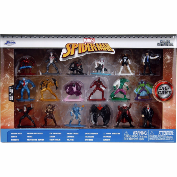 Jada Toys Spider-Man kovové figurky sada 18 kusů verze 9