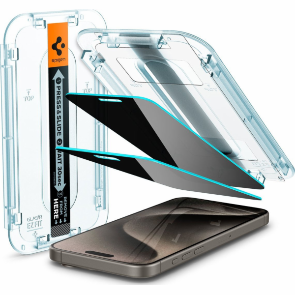 Spigen Spigen Glass tR EZ Fit (Privacy) 2 ks, průhledné -...
