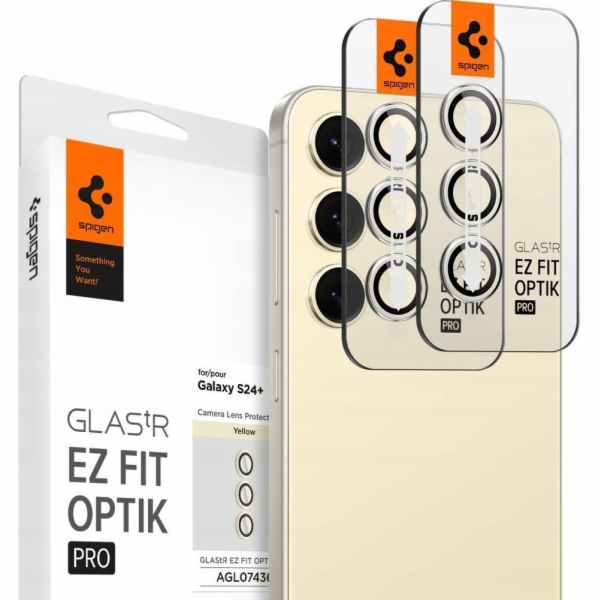 Spigen Spigen Glass tR EZ Fit Optik Pro 2 ks, žlutá - Sam...