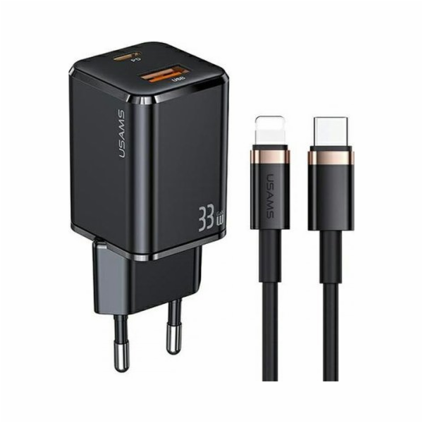 Usams Nabíječka T43 1x USB-A 1x USB-C 3A (USA800)