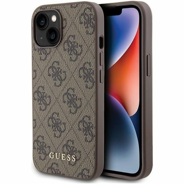 Guess Guess GUHCP15SG4GFBR Pevný kryt pro iPhone 15 6.1 h...