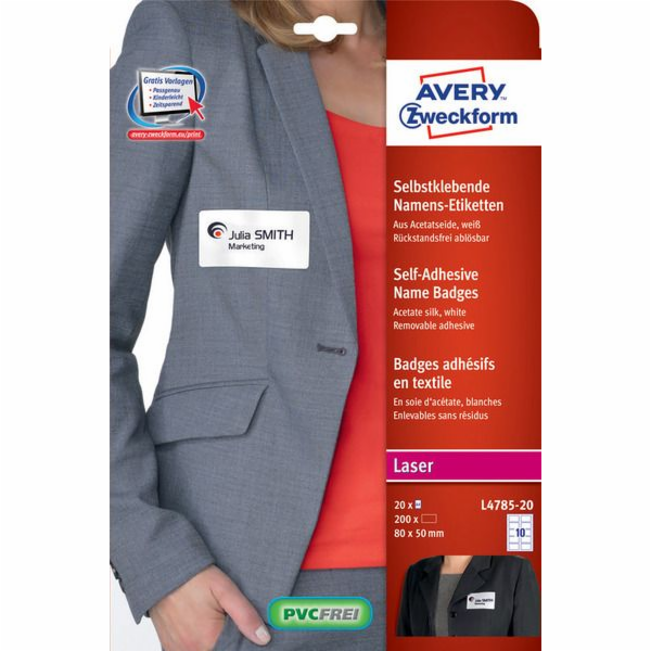 Avery Zweckform Etikety - identifikační 80x50 (L4785-20)