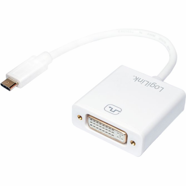 LogiLink Adaptér USB-C na DVI bílý (UA0245A)
