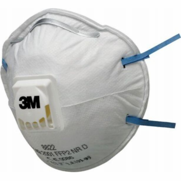 3M Ochranná polomaska s ventilkem 3M 8822 FFP2/10 ks. (3M...