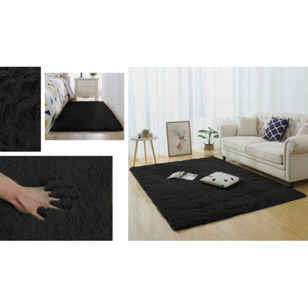 Strado Koberec Shaggy Strado 160x200 BlackSky do obývacíh...