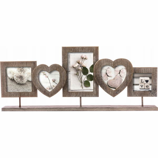 Atmosphera Dřevěný rám Frame na pět fotografií, krásný rá...