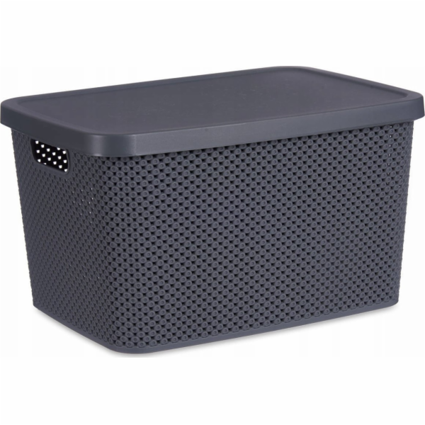 Kipit Plastový koš s víkem, organizér, 19 l