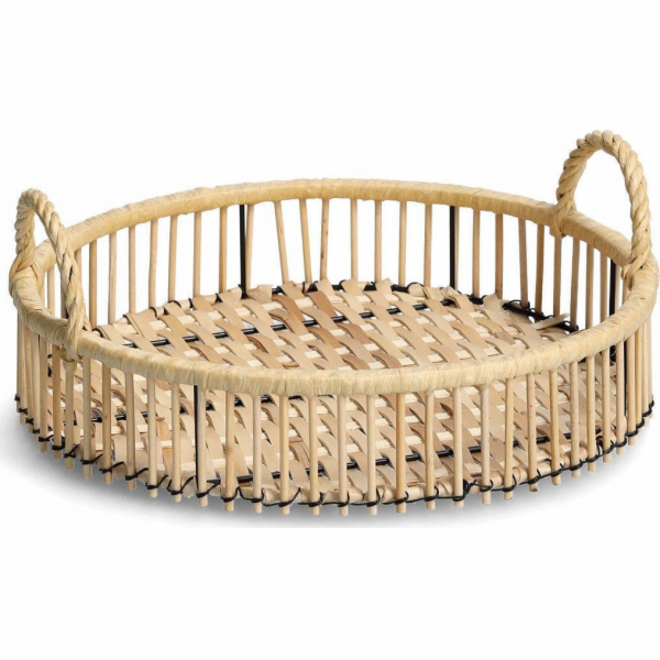 Zeller Dekorativní tác RATAN, O 32 cm, ZELLER