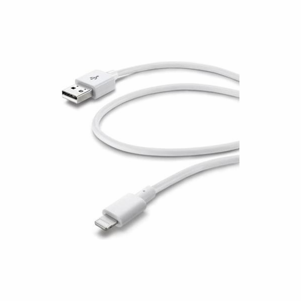 Cellular Line Kabel USB-A pro mobilní telefony - 1 m bílý...