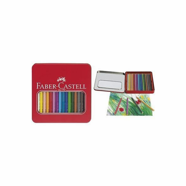Faber-Castell Jumbo Grip tužky trojúhelníkové kovové bale...