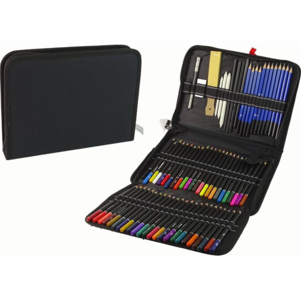 TRITON Sada pro malé umělce LeanToys - tužky v penálu 95 ...