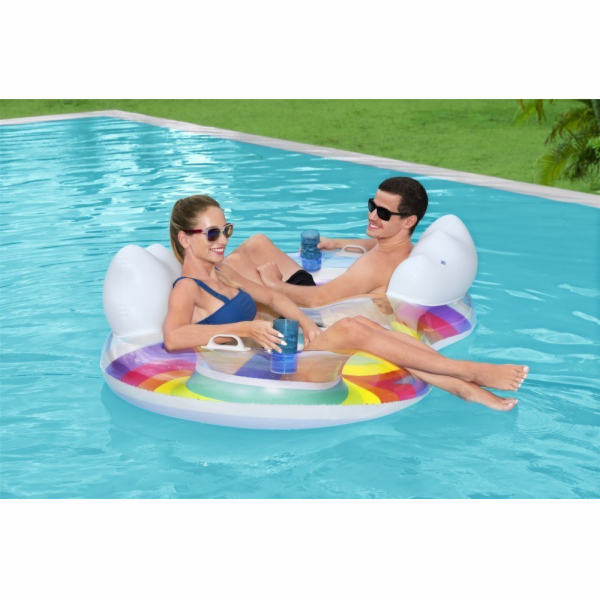 Bestway Nafukovací plavecký kruh Dvojitý 186 x 116 cm Duh...