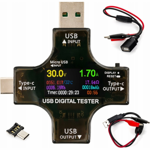 Spacetronik MULTIFUNKČNÍ USB TESTER SP-UT01 Spacetronik