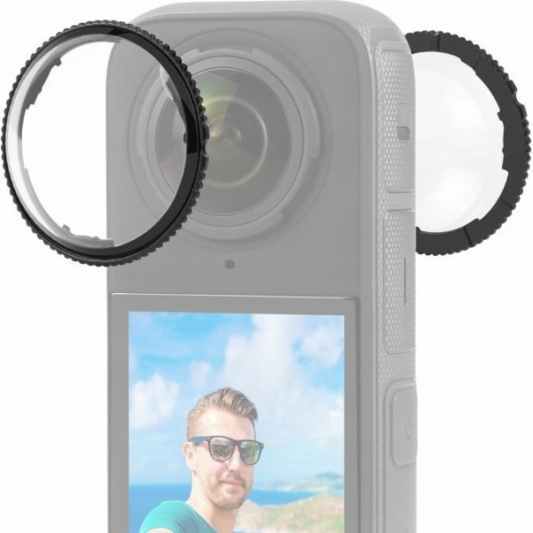 Puluz Sada 2x Ochranná skleněná clona pro Insta360 X4 / X...