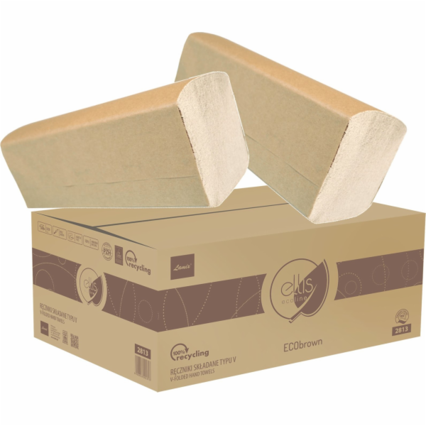 Ellis Ellis Ecobrown V-Fold 2x skládané ručníky z recyklo...