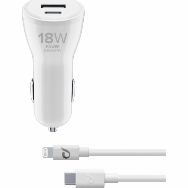 Cellular Line USB-C AUTONABÍJEČKA DUAL KIT C2L 30W BÍLÁ n...