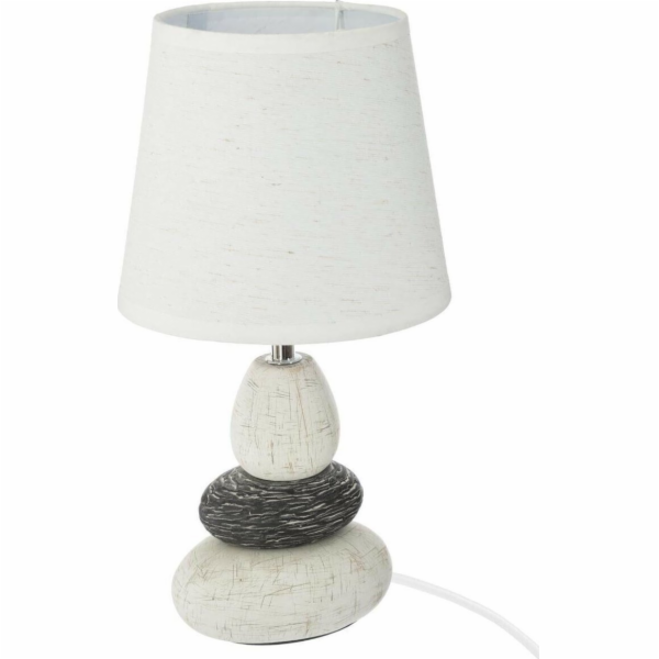 Atmosphera Stolní lampa se stínidlem, O 18 x 33 cm, bílá ...