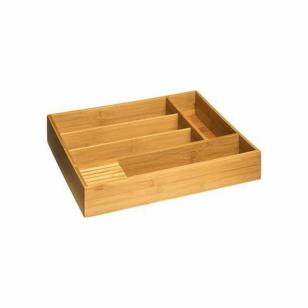 5five Bambusový organizér na příbory, 5 přihrádek, 38 x 2...