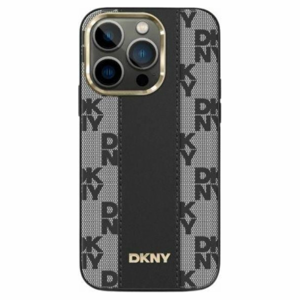 DKNY Kožený kryt DKNY MagSafe s jednobarevným kostkovaným...