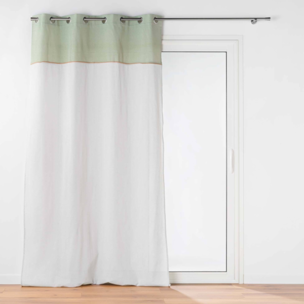 Douceur d`Interieur Vnitřní závěs s očky, jutovým dekorem...