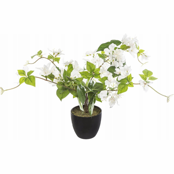 Atmosphera Umělá květináče BUGENVILLIA, 76 cm, bílé květy