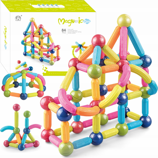 Egaleco L73G MAGNETICKÉ BLOKY VELKÉ 84 KS BAREVNÉ
