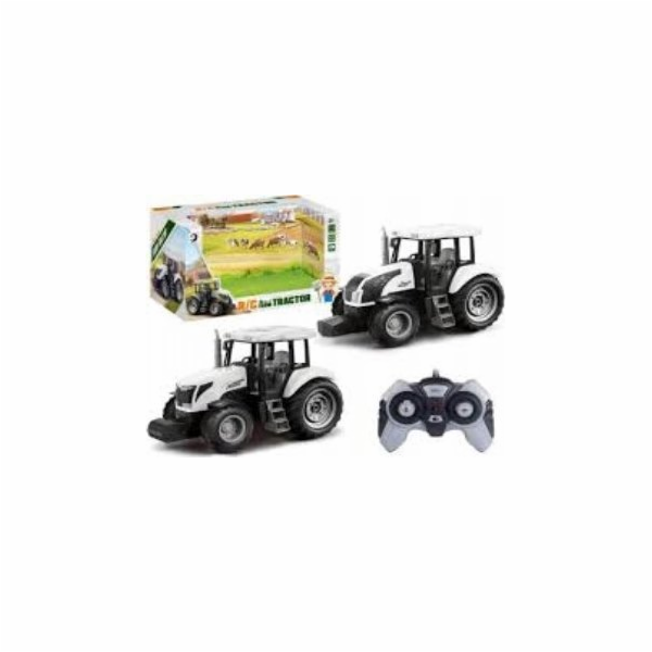 LeanToys Dálkově ovládaný traktor RC 2.4G Zvuky Bílý