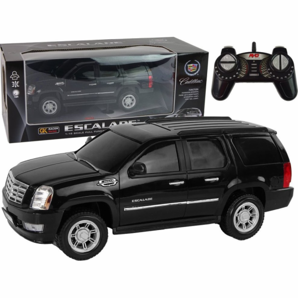 LeanToys Auto Cadillac Escalade R/C Černá světla Zvuk 1:16