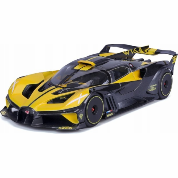 Bburago Bburago Bugatti Bolide, model vozidla (žluto-černý)