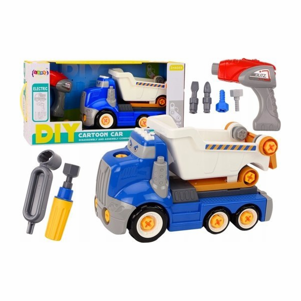 LeanToys Sklápěč Kreslená hračka DIY modrá