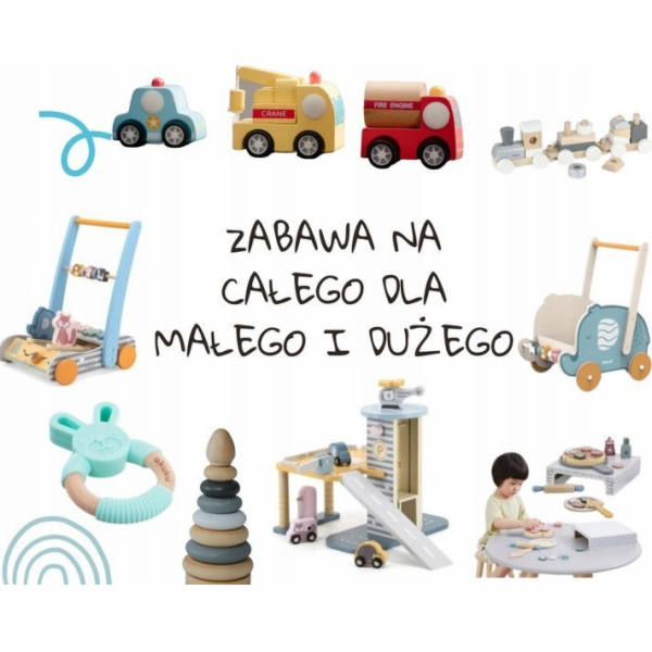LeanToys Panenka v bílo-šedém pruhovaném oblečení s čepič...