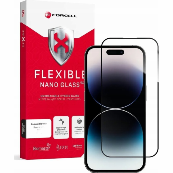 ForCell Flexible 5D - hybridní sklo pro iPhone 14 Pro černé