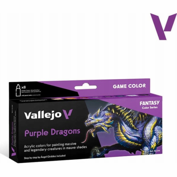 Vallejo Vallejo: 72.194 - Herní barva - Fialové draky (8x...