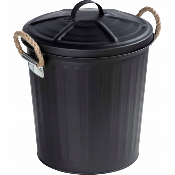 Wenko Odpadkový koš Koupelnový koš s víkem GARA, černý, 6...